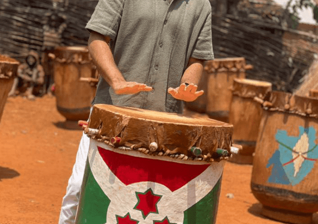Traditional drummers at Gishora in Burundi