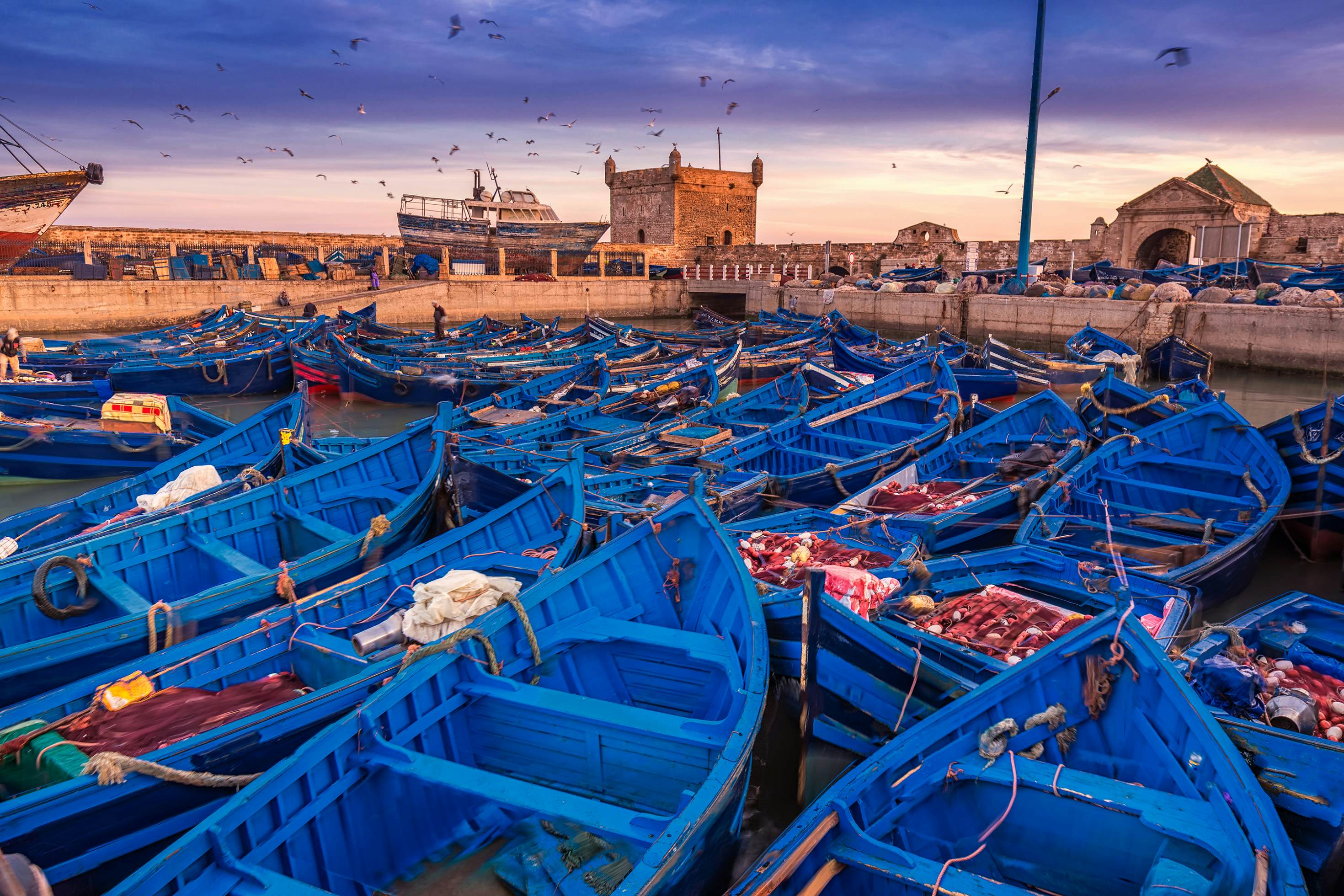 Essaouira Morocco medina and coastal city view
