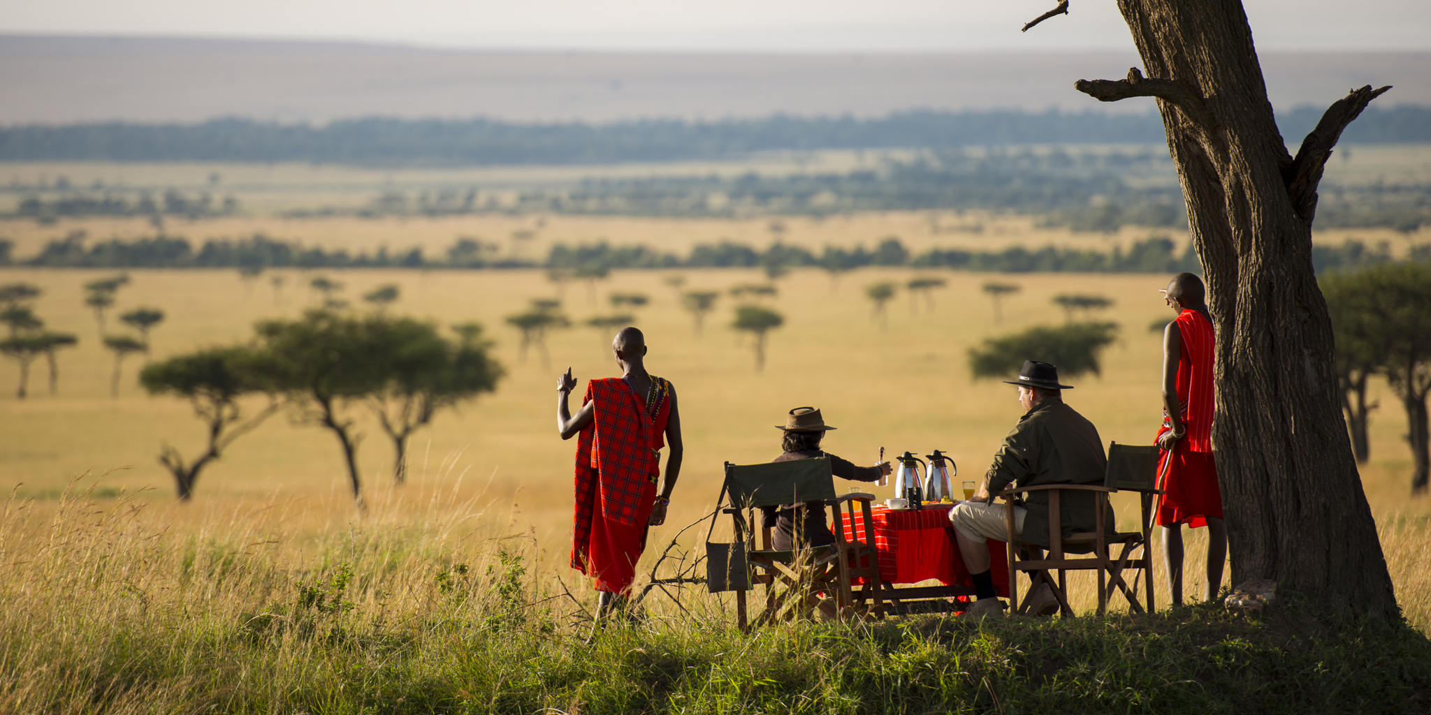 Romantic honeymoon safari in Kenya with elegant lodge and beautiful wildlife setting