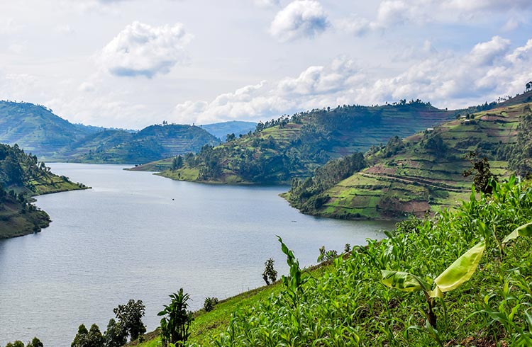 Uganda travel safety concept with scenic travel atmosphere and confident trip planning